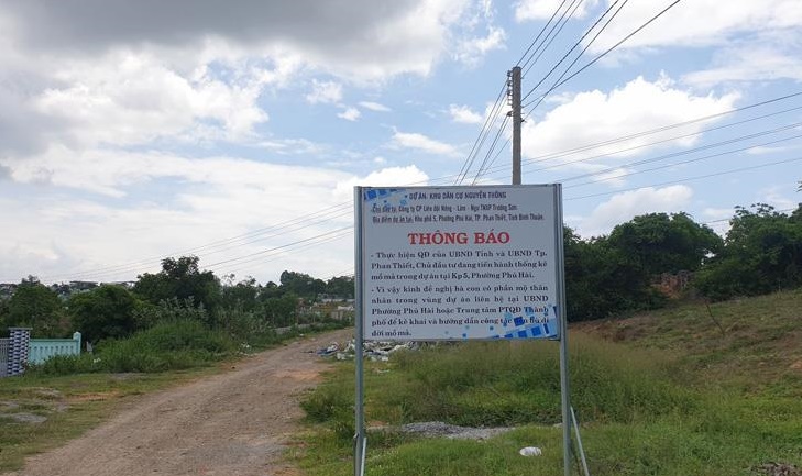 Bình Thuận: Thu hồi dự án khu dân cư hơn 37 ha ở TP Phan Thiết